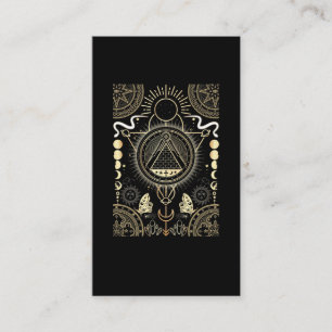 Carte De Visite Signes spirituels Lune Astrologie Soleil Étoiles