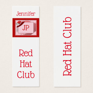 Carte de visite Signet Casquette rouge