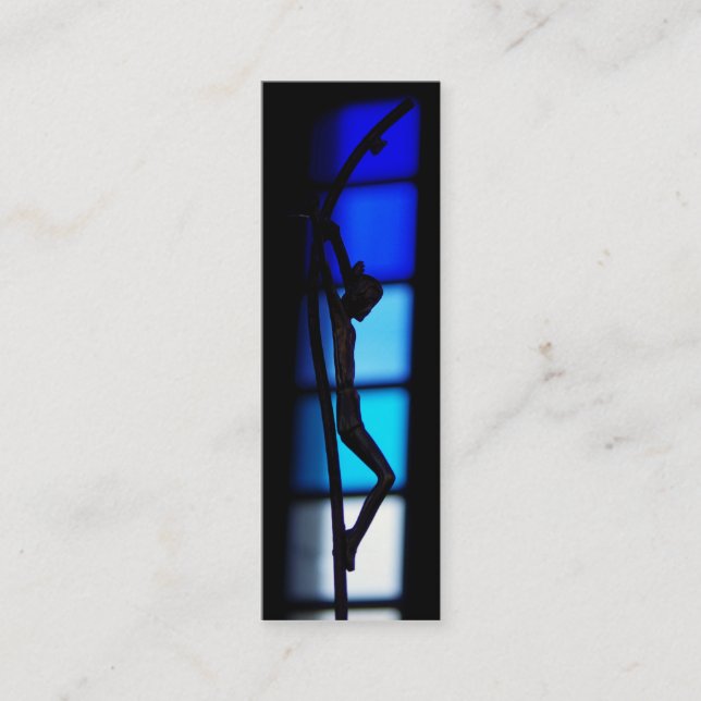 Carte de visite signet Crucifix (Devant)