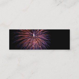 Carte de visite Signet Mini Fireworks