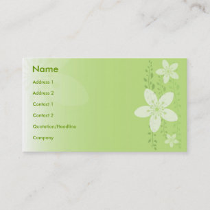 Carte De Visite Silhouette