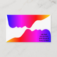 Silhouette d'arc-en-ciel de deux visages