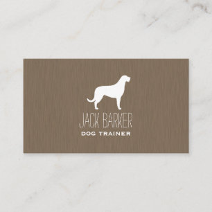 Carte De Visite Silhouette de chien-loup irlandais