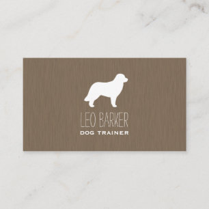 Carte De Visite Silhouette de la race des chiens Leonberger