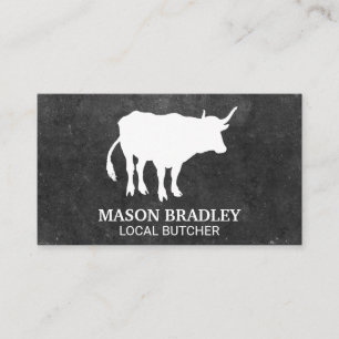 Carte De Visite Silhouette du bétail   Agriculture