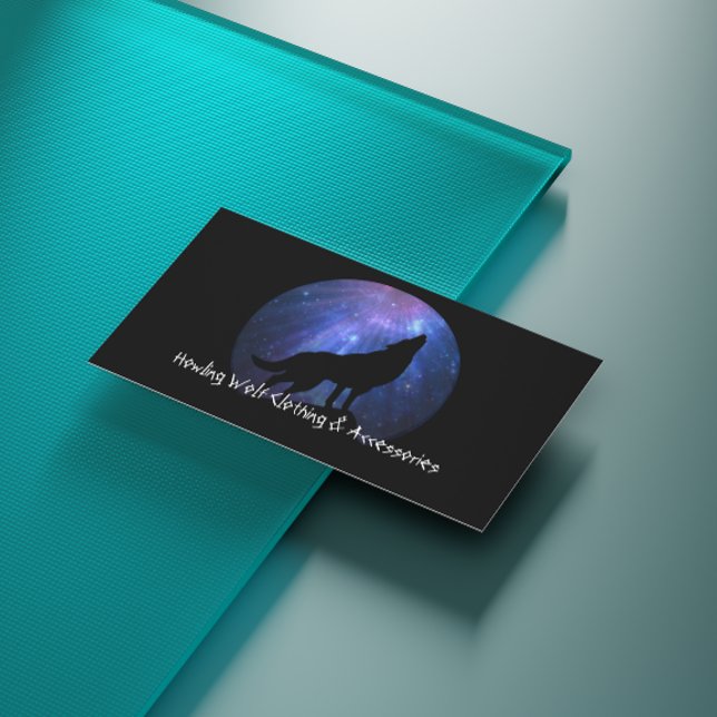 Carte De Visite Silhouette du loup céleste (Créateur téléchargé)