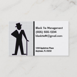 Carte De Visite Silhouette homme dansant personnalisable