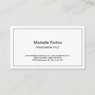 Carte De Visite Silk Premium Elegant Plain Simple Minimaliste