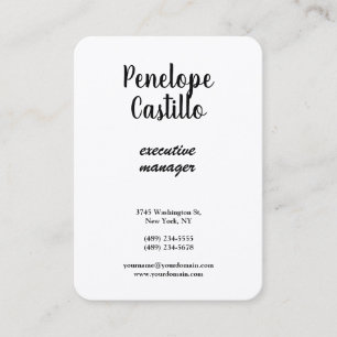 Carte De Visite Silk Professionnel Moderne Simple Simple Plain man