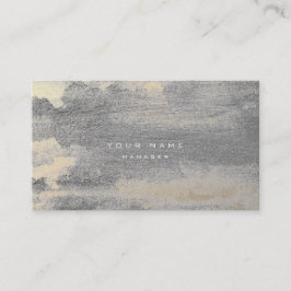 Carte De Visite Silver Grungy Sepia Gold Cement Mur Gris Minimal