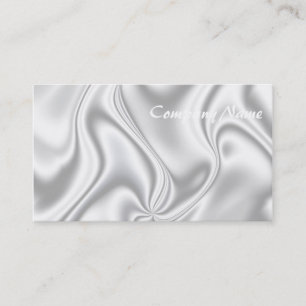 Carte De Visite Silver Satin