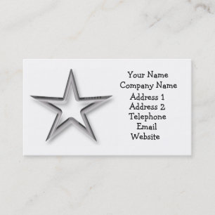 Carte de visite Silver Star