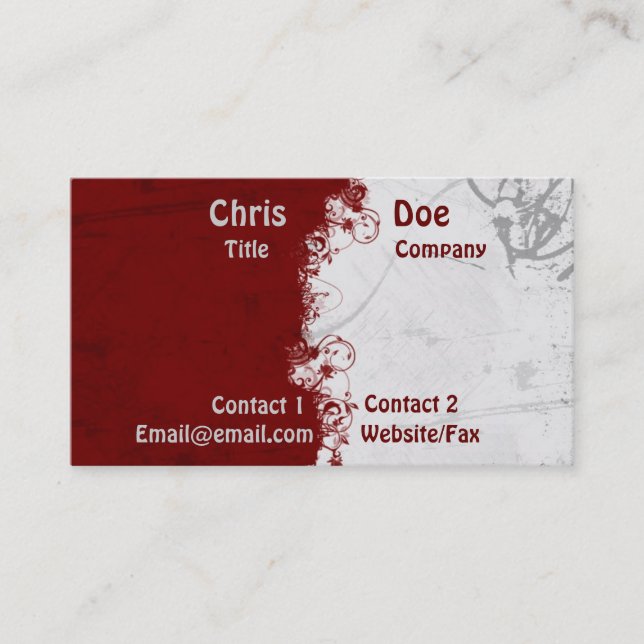 Carte de visite simple (Devant)