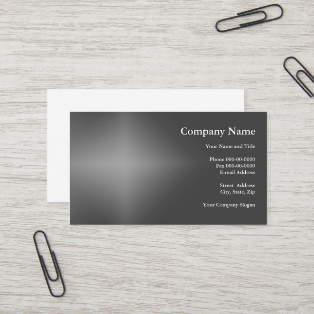 Carte de visite simple (Devant/Arrière en situation)