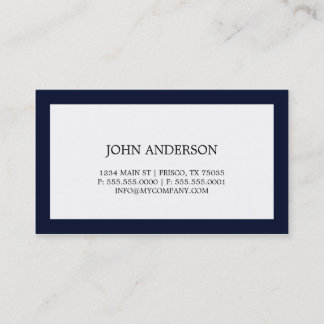 Carte de visite simple