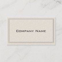 Carte de visite simple à motif floral embossé
