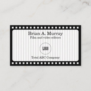 Carte De Visite Simple avec film moderne et bobine vidéo