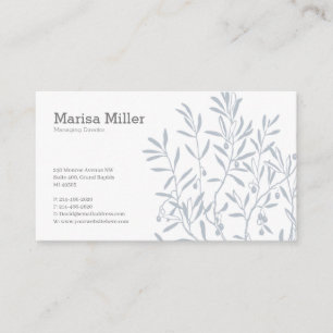 Carte de visite simple avec la branche d'arbre,