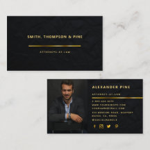 Simple Black Gold Line Professionnel Photo