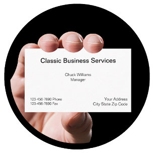 Carte de visite simple classique