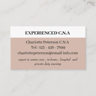 Carte De Visite Simple CNA