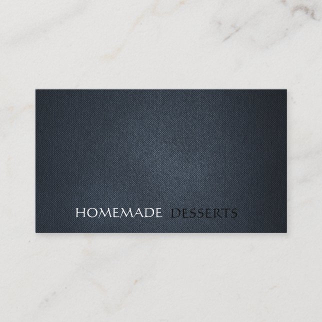 Carte De Visite Simple cuir minimaliste (Devant)