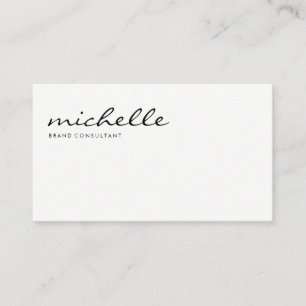 Carte De Visite Simple Cursif Professionnel