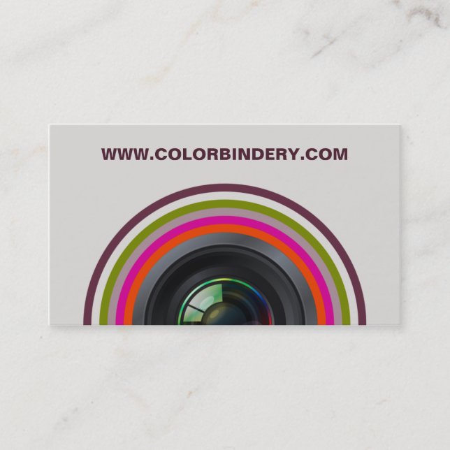 Carte de visite simple de la position 2 d'oeil (Devant)