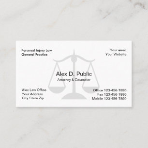 Carte de visite simple de mandataire