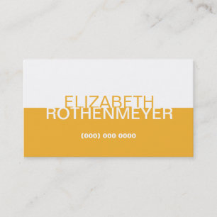 Carte de visite simple de panneau d'or