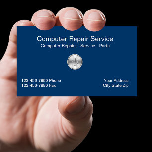 Carte de visite simple d'ordinateurs