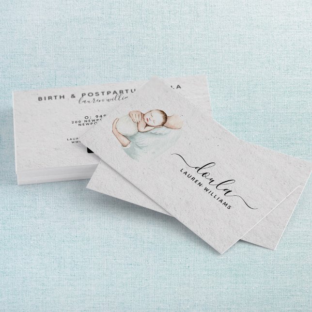 Carte De Visite Simple Doula sage-femme Coach Grossesse moderne (Créateur téléchargé)