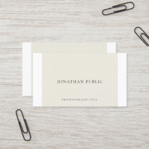 Carte De Visite Simple Elegant Creative Plain Professionnel Modern