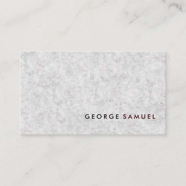 Carte De Visite Simple élégant minimaliste Professionnel Personnal (Devant)