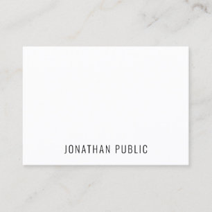 Carte De Visite Simple Élégant Moderne Minimaliste Cool Profession