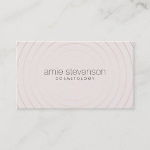 Carte De Visite Simple Elegant Pink Beauty Consultant