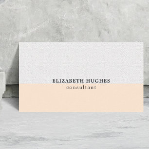 Carte De Visite Simple Élégant Propre Pastel Stripe Consultant