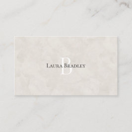 Carte De Visite Simple Elegant Style Luxe Monogramme Voiture d'aff