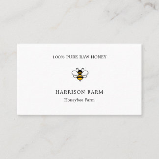 Carte De Visite Simple Entreprise d'Apiculture