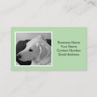 Carte De Visite Simple et élégant animal de compagnie photo de chi
