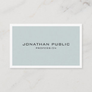 Carte De Visite Simple et minimaliste personnalisé Modèle élégant