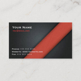 Carte De Visite Simple et sophistiqué - rouge
