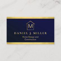 Simple Home Logo Monogramme Moderne Marine Bleu