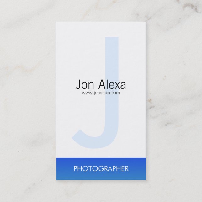 Carte De Visite Simple III (Devant)