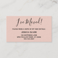 Simple, Joli "J'ai bougé" rose vif