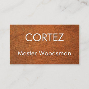 Carte De Visite Simple Menuisier Minimaliste Bois Charpente