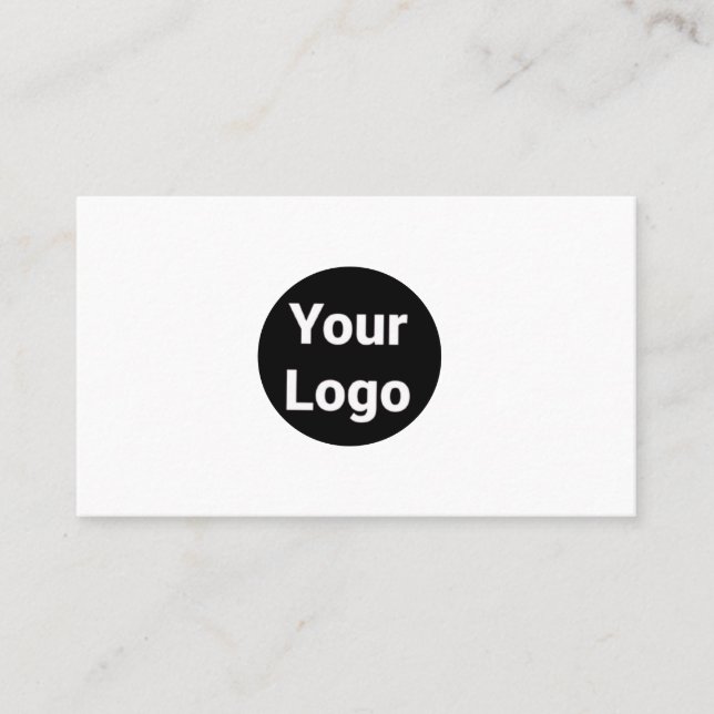 CARTE DE VISITE SIMPLE MINIMAL AJOUTER VOTRE LOGO TEXTE PERSONNALI (Devant)