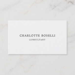 Carte De Visite Simple minimaliste élégant classique professionnel