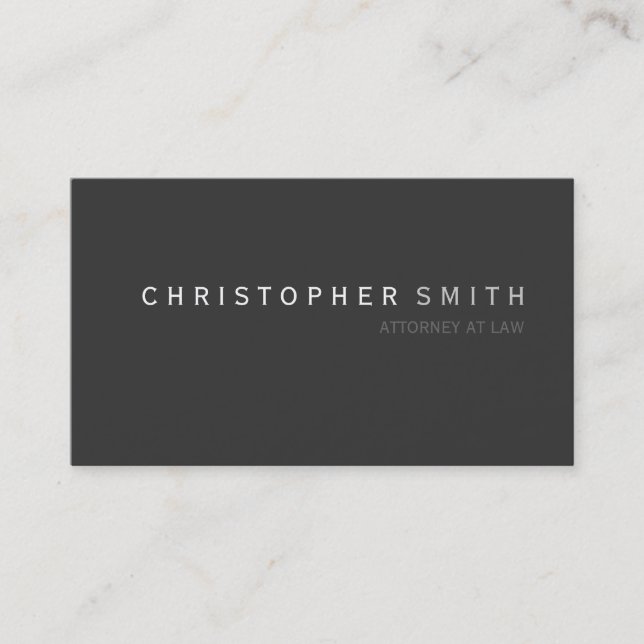 Carte de visite simple minimaliste moderne (Devant)