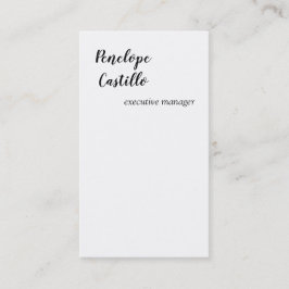Carte De Visite Simple minimaliste moderne simple écriture manuscr